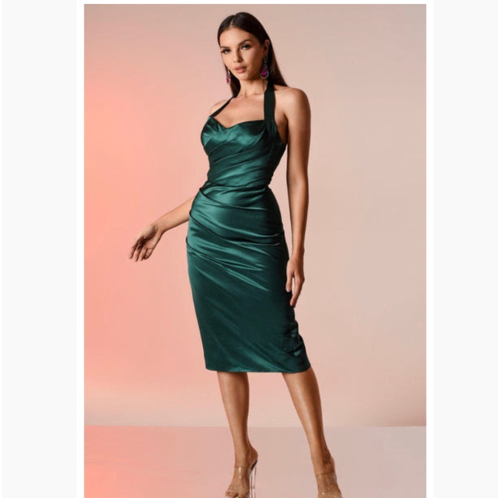 Satin Midi Dress
